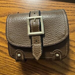 Vintage Brown Wallet with Kisslock Closures